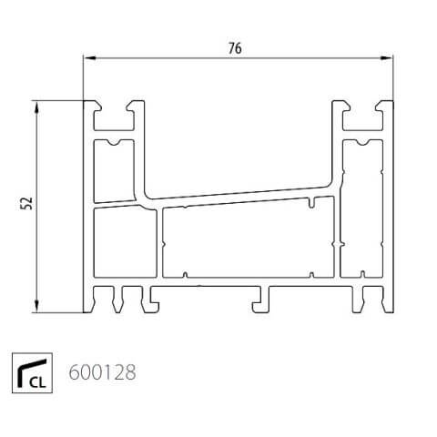 Fenster Salamander evolutionDrive SF Technische Zeichnung