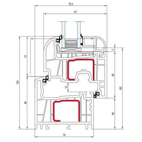 Salamander Streamline 76 Round-Line technsiche Details