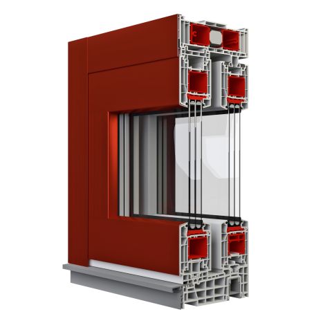 Hebeschiebetür aluplast HST 85 Aluskin Profil