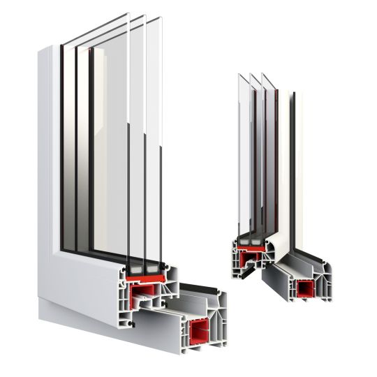 Aluplast IDEAL 8000 Vergleich Classic & Round Line, 3-fach Verglasung