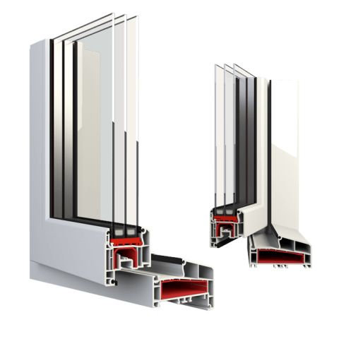 IDEAL 4000 blokprofiel NL – vergelijking met en zonder aanslagflens 20 mm