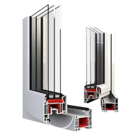 Kunststofffenster IDEAL 4000 mit 3-fach Verglasung