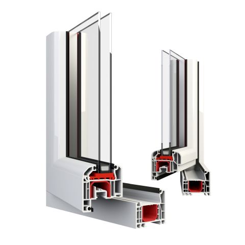 Kunststoframen Ideal 4000 met dubbele beglazing