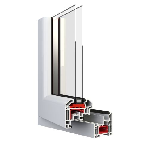 Balkontür Aluplast IDEAL 5000 Slim 70mm Round-Line