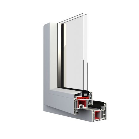 Kunststoff PSK-Tür bluEvolution 82 Classic Weiß