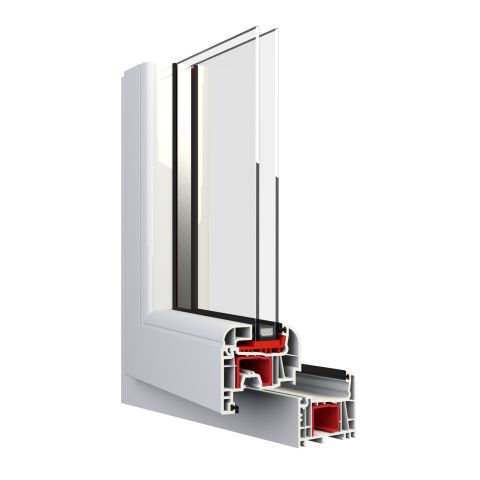 Kunststoff Balkontür Salamander Streamline 76 Round-Line