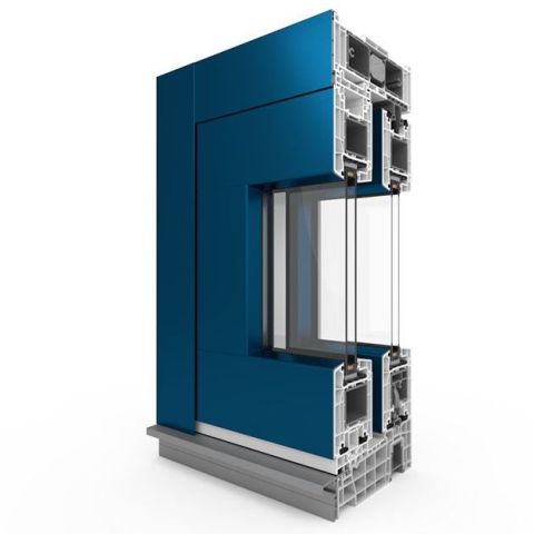 aluplast HST 85 Aluskin profieldoorsnede