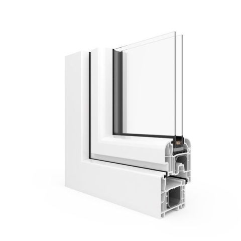 Kunststofffenster Aluplast IDEAL 4000 Round-Line Außen