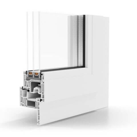 Kunststof kozijnen Aluplast IDEAL Neo MD Renovation 40 - Profiel binnenzijde