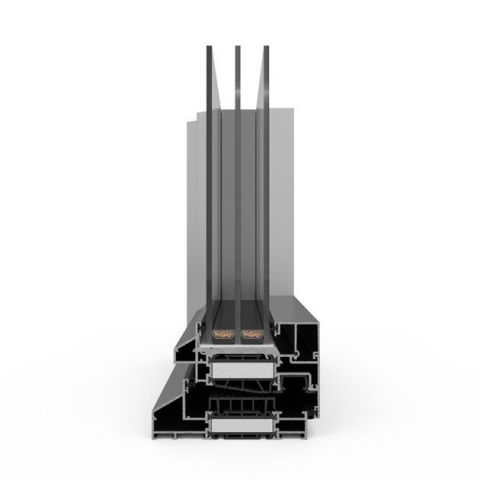 Alufenster Deceuninck Decalu 110 Steel Profil Schnitt