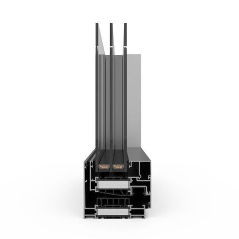 Alufenster Deceuninck Decalu 88 Hidden Profil Schnitt