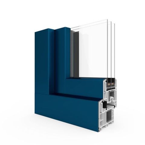 Kunststoff-Alu-Fenster Salamander Brügmann bluEvolution 82 Außen