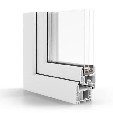 Kunststofffenster Salamander greenEvolution 76 flex AD Außen