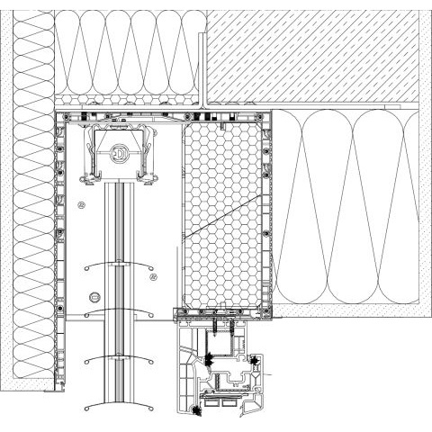 Aufsatz-Raffstore CleverBox Querschnitt