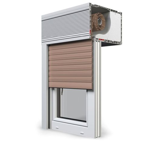 BeClever Aufsatzrollladen Cleverbox in Dunkelbeige