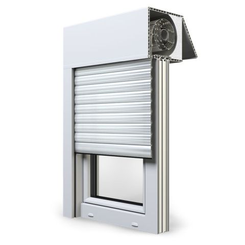 Aufsatzrollladen Exte Exakt in Weiß