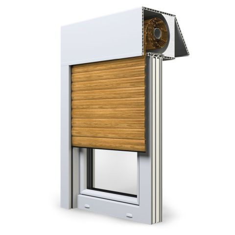 Vorbaurollladen SK 45 Grad in Silber