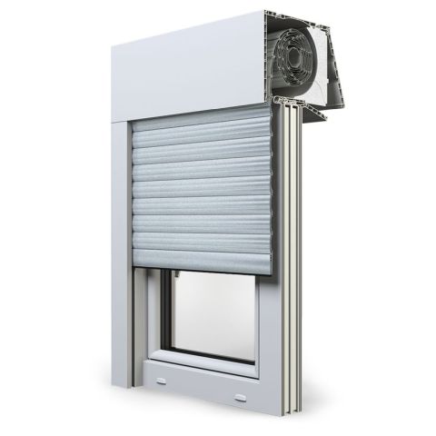 Aufsatzrollladen Exte Expert XT in Silber