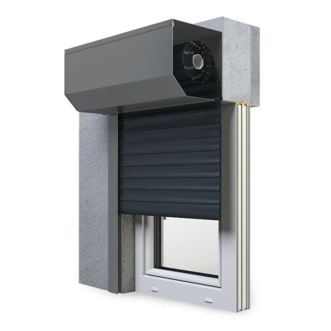 Vorbaurollladen SK 45 Grad in Anthrazit