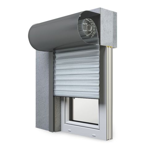 Vorbaurollladen SKO-P Rund in Silber