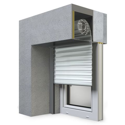 Vorbaurollladen SP-E Unterputz in Weiß