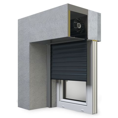 Vorbaurollladen SP-E Unterputz in Anthrazit