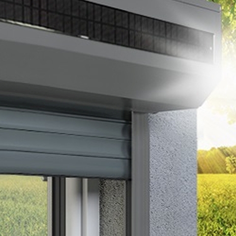 Vorbaurolllade Solar-Antrieb