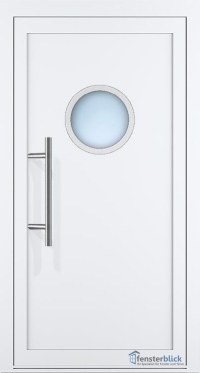 Aluminium Haustür EL-10 Inox in Weiß