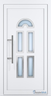 Aluminium Haustür EL-21 Inox