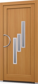 Holz Haustür Woodline Modell 15 inox Kiefer