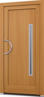 Holz Haustür Woodline Modell 29 inox Kiefer