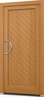 Holz Haustür Woodline Modell 74 inox Kiefer