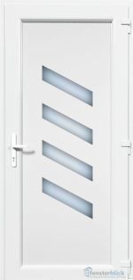 Kunststoff Haustür EL-43 weiß