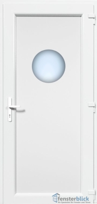 Kunststoff Haustür EL-10 in Weiß