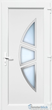 Kunststoff Haustür EL-19 Inox