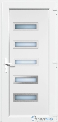 Kunststoff Haustür EL-20 Inox