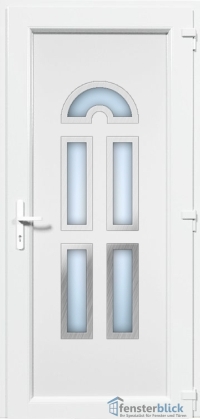 Kunststoff Haustür EL-21 Inox