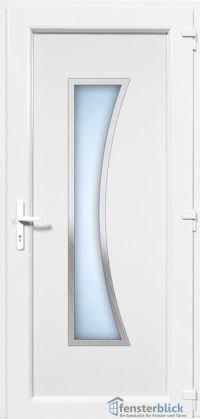 Kunststoff Haustür EL-23 Inox