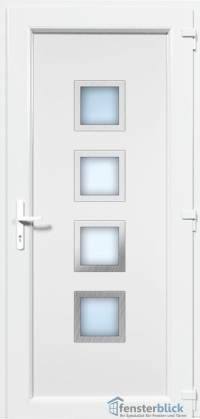 Kunststoff Haustür EL-25 Inox