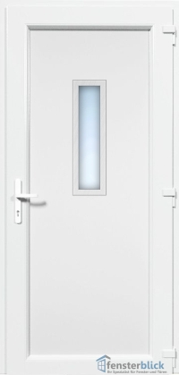 Kunststoff Haustür EL-26 Inox
