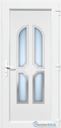 Kunststoff Haustür EL-27 Inox