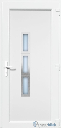Kunststoff Haustür EL-28 Inox