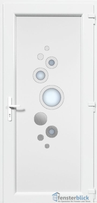 Kunststoff Haustür EL-32 Inox