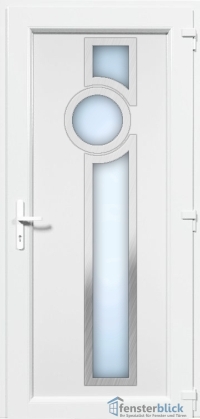 Kunststoff Haustür EL-33 Inox
