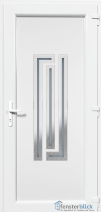 Kunststoff Haustür EL-34 Inox