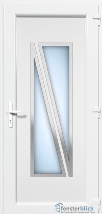 Kunststoff Haustür EL-35 Inox