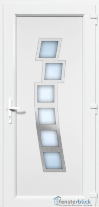 Kunststoff Haustür EL-36 Inox
