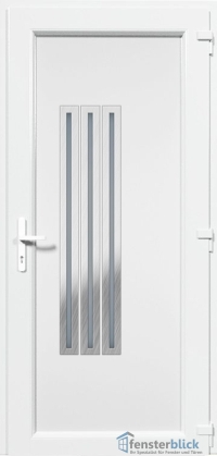 Kunststoff Haustür EL-39 Inox