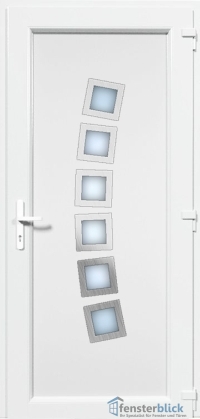 Kunststoff Haustür EL-41 Inox