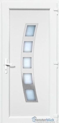 Kunststoff Haustür EL-42 Inox